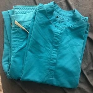 FIGS Rafaela Size Small Zamora Jogger Pants Size Small Petite Teal